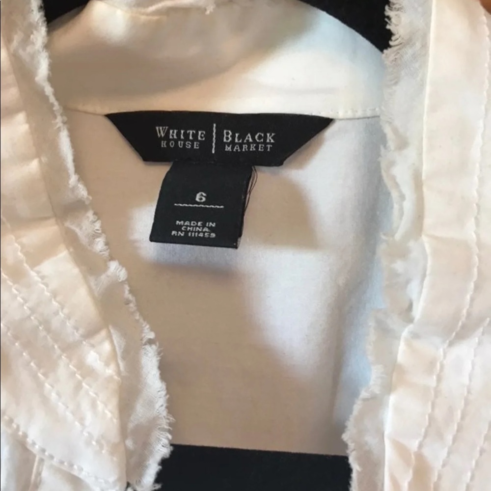 White House black market White jacket